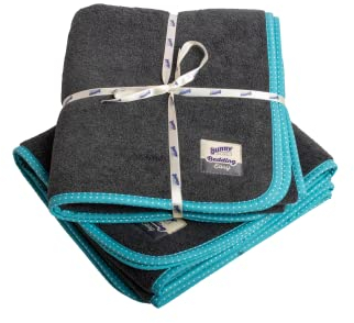 bunnyNature Bedding Easy Türkis - Waschbare PIPI-Pads für Meerschweinchen, Kaninchen - Kleintier Decke - Weicher Fleece & Saugstarker Molton - Antiallergisch