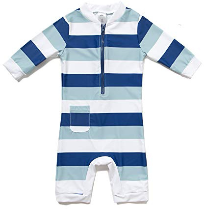 BONVERANO Baby Junge EIN stück 3/4 der ärmellänge UV-Schutz 50+ Badeanzug MIT Einem Reißverschluss…