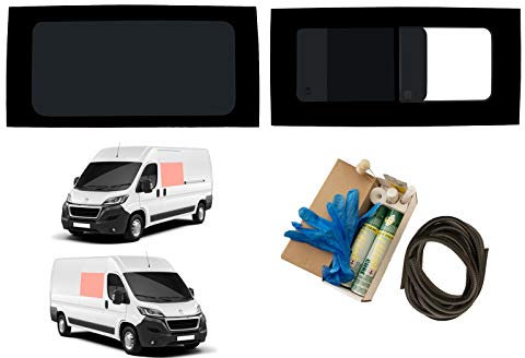 Van Demon Side Window Set for Peugeot Boxer (2006+) [L2, L3, L4] Left Fixed & Right Opening Windows