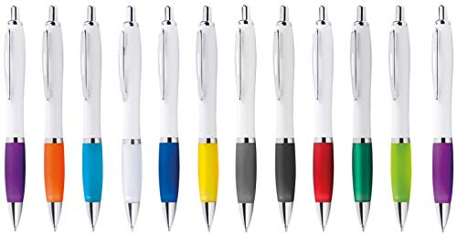 STAMPATEK Penne Personalizzate Personalizzabili Modello LUKE con Stampa con il tuo Logo Nome o Slogan Gadget Promozionali 100 Pezzi con Stampa a 1 Colore