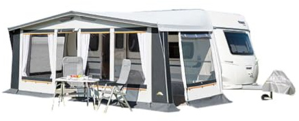 DWT Wohnwagen Vorzelt Prinz Plus 240, Ganzjahresvorzelt für Wohnwagen, Dauercamping-Zelt in 9 Größen