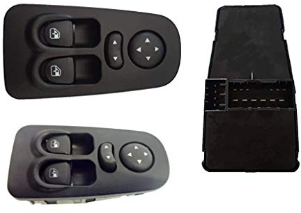Pulsantiera Alzacristalli Per Lancia Y Ypsilon 843 da 2003 a 2011 Interruttore Tastiera Alza Vetri Con Specchi Elettrici Anteriore Sinistro