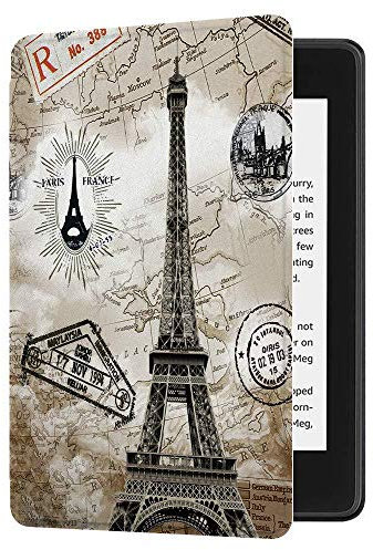 Case for Kindle Paperwhite 4 (10th Generation-2018 Release,Model NO PQ94WIF) -JMH PU Leather Smart Protective Cover with Hand Strap/Auto Wake/Sleep