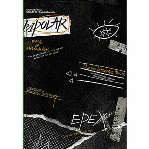 EPEX BIPOLAR PT.1 PRELUDE OF ANXIETY 1st EP Album [ ABYSS ] VER. CD+132p Photo Book+2 Selfie Photo Card+Folding Poster(On pack)+QR Voice Card+Story Paper+etc K-POP SEALED
