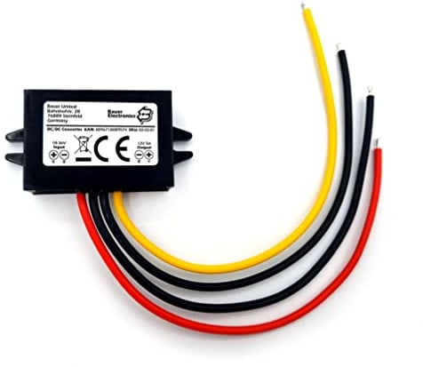 Bauer Electronics | DC-DC 18V-36V a 12V Convertitore di tensione 5A 60W | 24-V 12-V Trasformatore Alimentatore Regulatore Raddrizzatore Converter Limitatore Riduttore Step-down Buck Volt
