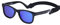 COCOSAND Baby Sunglasses with Strap Polarized Flexible Frame Soft Silicone Nose Pads for Toddler Girls Boys Age 0-24 Months, Black with Blue Lens