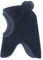 maximo GOTS Mini-Schlupfmütze,Pompons Wollfleece kbT, Futter Jersey KBA, Windstopper Made in Germany Wollfleece