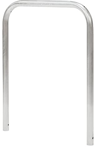 The Workplace Depot Sheffield Bike Stand, Metal Outdoor Bicycle Loop Rack, Cycle Hoop-Ideal for Indoor and Outdoor Use (Galvanised, Grout In)