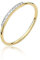Verlobungsring Damen Goldring mit 0,05 Karat Diamanten - Gold Verlobungsring - 14 Karat Gold 585 - Goldring für Frauen (Gelbgold, 59 (18.8))