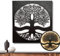 Terma Stahldesign Wanddeko Lebensbaum schwarz Wandbild Made in Germany Deko aus Metall Deko Wohnzimmer, Schlafzimmer deko Wandbild Wanddeko Wohnzimmer