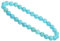 ELEDORO Stretch Armband aus echten Edelstein-Perlen (6mm) – Perlenarmband für stilvolle Eleganz (Howlith blau)