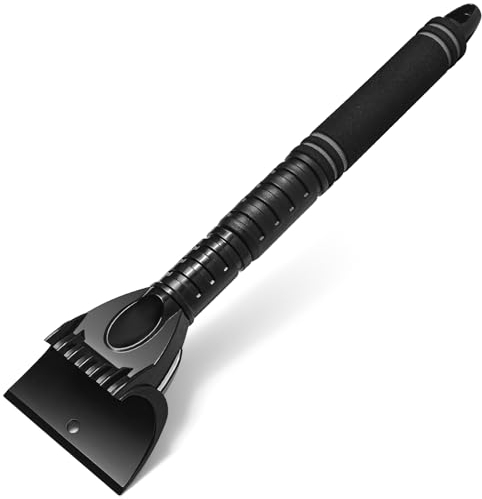 TivsiVer Retractable Ice Scraper for Car Windscreen- 60cm Car Windshield Scraper with Comfortable Foam Handle Scratch Free Ice Scraper for Cars, Trucks and SUVs