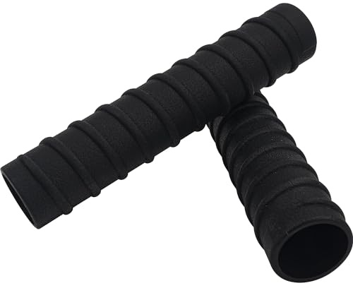 Omoojee Kayak Paddle Grips, No-Slip Silicone Grips, Blister Prevention, Kayaking Accessories for Take-Apart Paddle (Diameter 1.18 Inches) (Black)