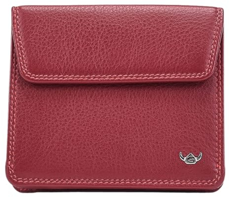 Golden Head Geldbörse Polo RFID Protect Billfold Coin Wallet with Front Flap Snap Closure Red rot