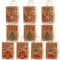 10 Stück Weihnachtstüten, Geschenktüten Weihnachten, Kraftpapie für Weihnachten Geschenkverpackung Wiederverwendbar Weihnachtstüten Papier Tüten Mit Henkel für Plätzchentüten Partybedarf