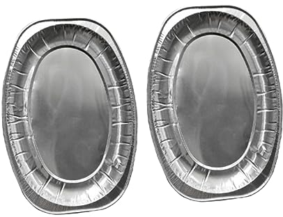 FRCOLOR 20 Piezas plato de papel de aluminio food container bandejas para catering bandejas de aluminio para hornear pequeño plato de aluminio placa de papel de aluminio Acero inoxidable