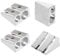 12 Stück Metall 2 Loch Bleistiftspitzer aus Magnesium Doppelspitzer Doppelklinge Bleistiftspitzer Handheld Metall Bleistiftspitzer für Familie Schule Büro