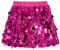 Miipat Pailletten Röcke Glitzernde Elastische Bund Mode Kinder Mini Rock Tanz Geburtstag Prinzessin Party Skorts für Mädchenn Rose 140 6-7 Jahre