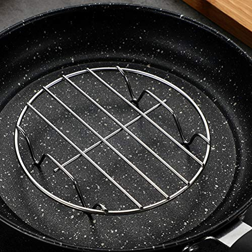 NOENNULL Steam Rack, 1 Tall Trivet for Instant Pot, Heavy Duty Stainless Steel Rack Fit Pressure Cooker (8 Inch)