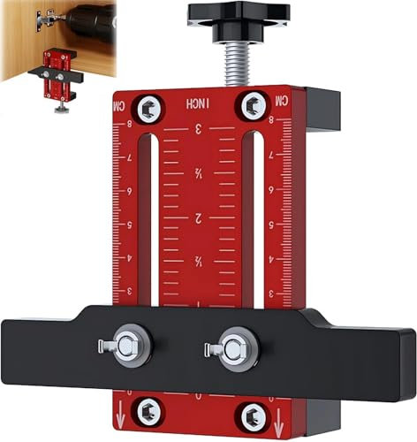 Cabinet Door Installation Positioner, Versatile Hardware Jig High Protective Woodworking Tool for Effortless Alignment,Alloy Cabinet Handle Install Template Tool,Cabinet Hole Drilling Template