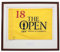 Personalised Flag Display Frame. Traditional frame style. 50x60cm | Golf Flag Frame | The Open | The Masters | Ryder Cup (Mahogany)