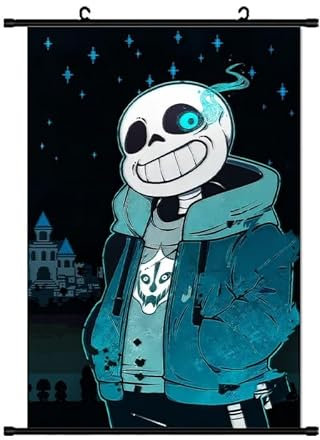 Sans Anime Scroll Poster Wandkunst 40 * 60 cm Spielposter Hängende Bilder Wandmalerei Dekoration für Zuhause Wohnzimmer Schlafzimmer