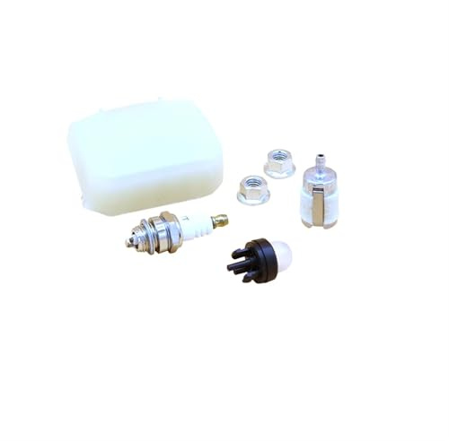 Rynplex Luftfilter, Zündkerze, Primerbirne, Stangenmuttern-Set, for Husqvarna, 340 345 346 XP 350 353 Kettensägenteile 537024003 Luftfilter