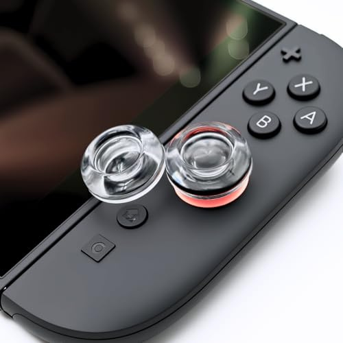 Luck&Link Transparente Daumengriffe Für Switch 2, Joystick Caps Für Joy-Con 2, Daumenabdeckung (Für Switch 2)
