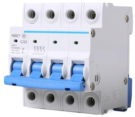 Boding – interrupteur à Air série NBE7, 1 pièce, Mini disjoncteur 1P 2P 3P 4P 10A 16A 20A 25A 32A 40A 63A, protection contre les surtensions(1P,10A)