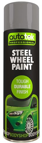 Autotek Professional Tough Durable Finish, Steel Wheel Paint, 500 ml