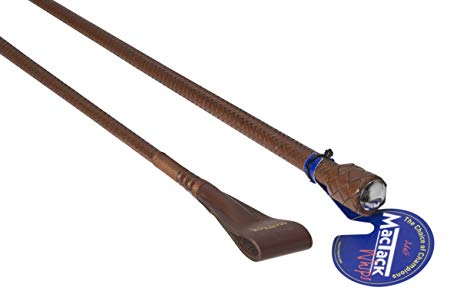 MacTack Unisex Reitgerte mit Large Keeper CR4 66 cm M braun
