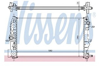 Nissens North America,Inc Radiator - 61676