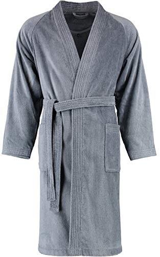 Vossen Damen Dallas Bademantel, Grau (Flanell 740), 54 (XXL)