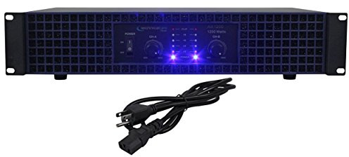 Technical Pro AZ1200 1200 Watt 2-Channel Amplifier 2U Rack DJ Power Amp