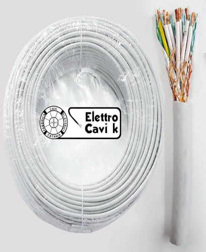 CAVO SCHERMATO FR2OHH2R 7G1 7x1 mm² GOMMATO ANTIFIAMMA MULTIPOLARE FLESSIBILE 7 POLI 10 METRI - MARCA ELETTRO CAVI K