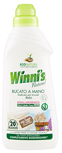winni' S – Reiniger Waschmittel A Hand, ipoalergenico, für Textilien Baby – 8 Stück 750 ml [6 L]