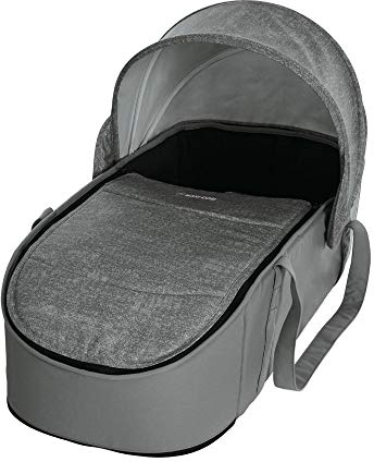 Maxi-Cosi Laika Babywanne, sehr leichter (nur 1,5 kg) und gepolsterter Soft-Kinderwagenaufsatz, passend für den Kinderwagen Maxi-Cosi Laika, Baby-Tragetasche nutzbar ab der Geburt, Nomad Grey