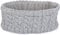 styleBREAKER Damen Strick Stirnband mit Zopfmuster und Pailletten, Fleece Futter, Haarband, Thermo Winter Headband 04026028, Farbe:Hellgrau