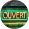 Ouvert Open Shop Bar Club Restaurant Décor Dual Color LED Enseigne Lumineuse Neon Sign Vert et jaune 400 x 300mm st6s43-i3210-gy