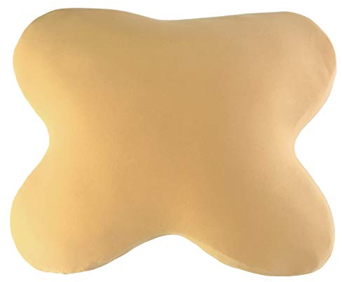 Edda Lux Bezug passend für ACAMAR Kissen, 55 x 47 cm, und für LUXAMEL Schlafkissen 56 x 48 cm, Softer Jersey Kissenbezug für Schmetterlingskissen, aus 100% Baumwolle, in Mais