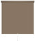 deko-raumshop Rollo Springrollo Mittelzugrollo 14 Farben Breite 62 bis 202 cm Länge 180 cm Bedienung Mittelzug Stoff Blickdicht lichtdurchlässig Fenster Sonnenschutz Blendschutz (142 x 180 cm/Kaffee)