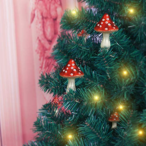 Weihnachtsschmuck Pilzform Dekos 2 Stück für Christbaumschmuck