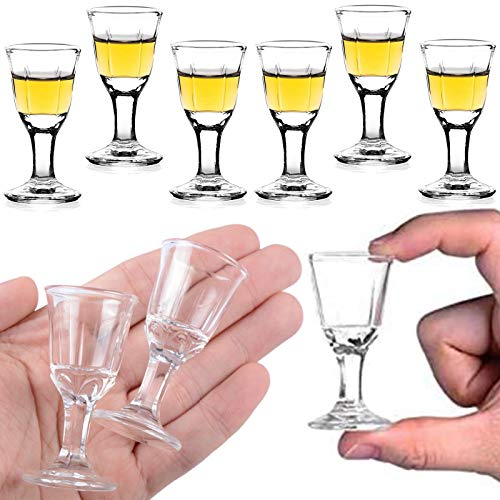 6PACK 10ml, 0.4oz Mini Wein Shot Glas Shooter Wein Spirituose Sake Alkohol Tassen Schnapsglas - Klein Trinkgläser für Tequila Vodka Schnapsgläser Gläser Chinese Baijiu Glass Shot Glasses