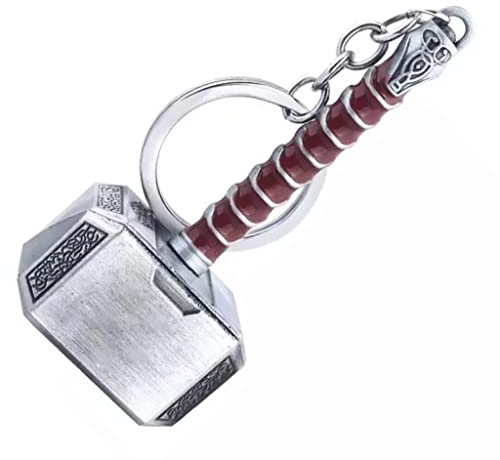 Bottle Opener Thor Bottle Opener Shape Beer Opener Funny Thor of Hammer Mjolnir Keychain Opener Thor Hammer Lovers Gift Party Pub Bar Gifts Wine Corkscrew Beverage Wrench (Silver)