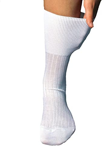 Prisco Calze Sanitarie Uomo Corte in Cotone Filo di Scozia, Calzini Sanitari per Diabetici, 6 Paia (IT, Numero, 44, 45, Regular, Regular, Classico)