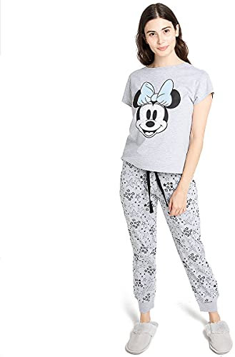 Disney Women's Minnie Smile Pajama Set, Multi, 12 UK