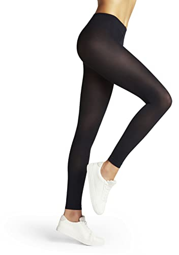 FALKE Damen Leggings Pure Matt 50 DEN W Le halb-blickdicht einfarbig 1 Stück, Blau Marine 6179, S-M