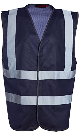 Blackrock Warnweste marineblau Warnweste Auto, Hi Vis, arbeitsweste herren, security weste warn, fahrradweste herren, Sicherheitsweste, reflektierend, Rote warnweste auto warnweste fahrrad motorrad