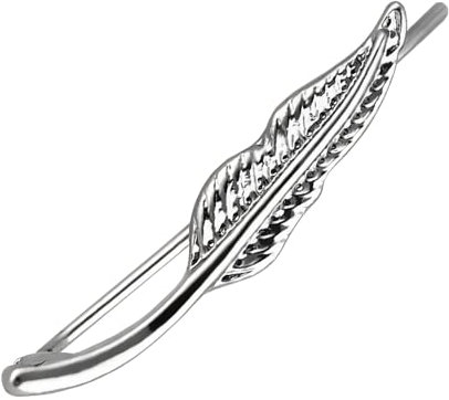 Treuheld® Ohrstecker Feder | Ear Climber | 3 Farben [01.] - linkes Ohr - silber