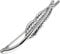 Treuheld® Ohrstecker Feder | Ear Climber | 3 Farben [01.] - linkes Ohr - silber